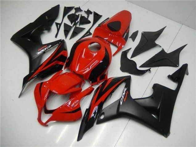 2007-2008 Black Red Honda CBR600RR Motor Bike Fairings UK