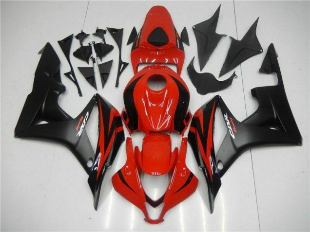 2007-2008 Black Red Honda CBR600RR Motor Bike Fairings UK