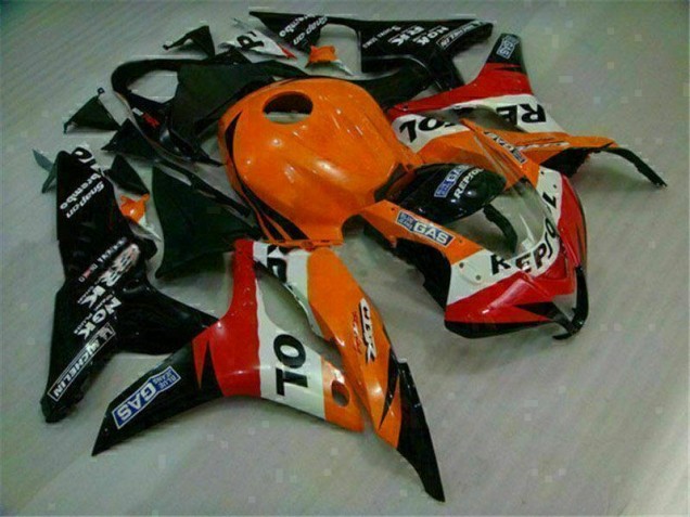 2007-2008 Orange Black Repsol Honda CBR600RR Motorcycle Replacement Fairings UK 2007-2008 Orange Black Repsol Honda CBR600RR Motorcycle Replacement Fairings UK