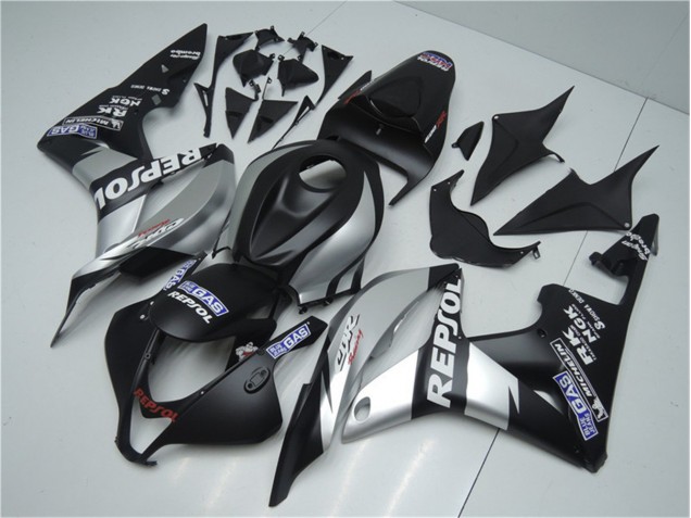 2007-2008 Silver Repsol Black Honda CBR600RR Bike Fairings UK 2007-2008 Silver Repsol Black Honda CBR600RR Bike Fairings UK