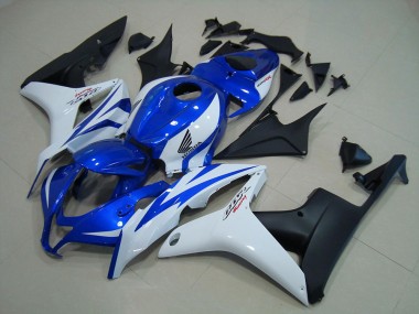 2007-2008 Blue White Matte Black Honda CBR600RR Motorcycle Replacement Fairings UK