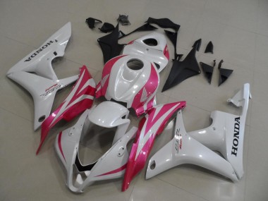 2007-2008 Pearl White with Pink Honda CBR600RR Motorbike Fairing UK