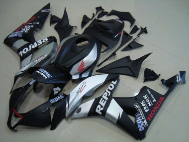 2007-2008 Matte Black Silver Repsol Honda CBR600RR Motor Bike Fairings UK