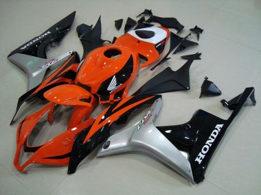 2007-2008 Orange Silver Black Honda CBR600RR Motorcyle Fairings UK