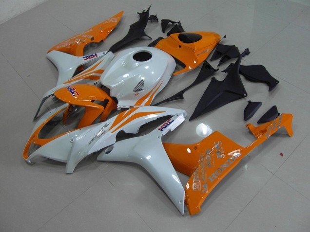 2007-2008 Pearl White Orange Honda CBR600RR Motorcylce Fairings UK 2007-2008 Pearl White Orange Honda CBR600RR Motorcylce Fairings UK