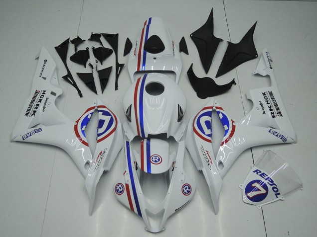 2007-2008 White Honda CBR600RR Motor Bike Fairings UK 2007-2008 White Honda CBR600RR Motor Bike Fairings UK