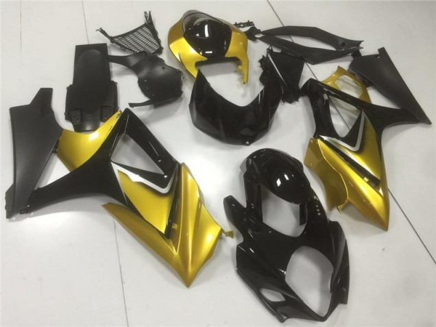 2007-2008 Gold Black Suzuki GSXR 1000 K7 Motorbike Fairing UK 2007-2008 Gold Black Suzuki GSXR 1000 K7 Motorbike Fairing UK
