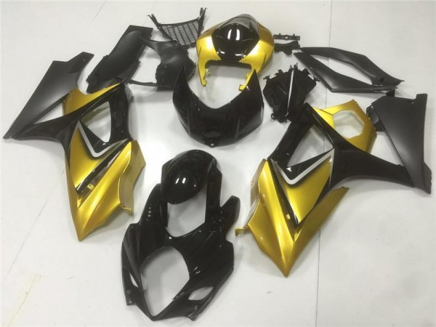 2007-2008 Gold Black Suzuki GSXR 1000 K7 Motorbike Fairing UK 2007-2008 Gold Black Suzuki GSXR 1000 K7 Motorbike Fairing UK