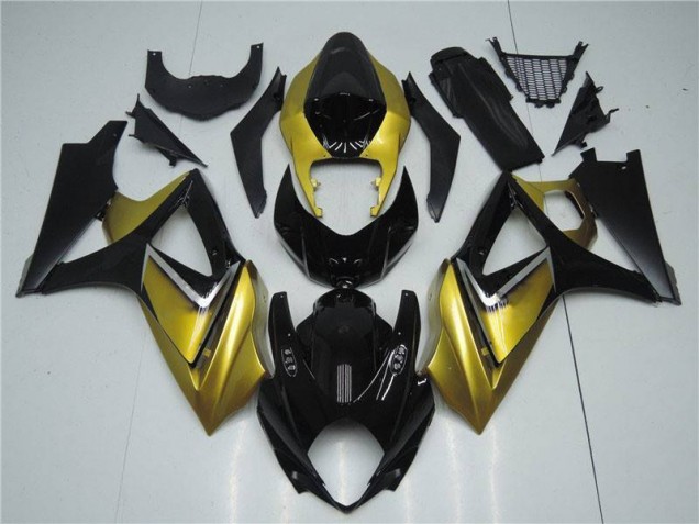2007-2008 Gold Black Suzuki GSXR 1000 K7 Motorbike Fairing UK 2007-2008 Gold Black Suzuki GSXR 1000 K7 Motorbike Fairing UK