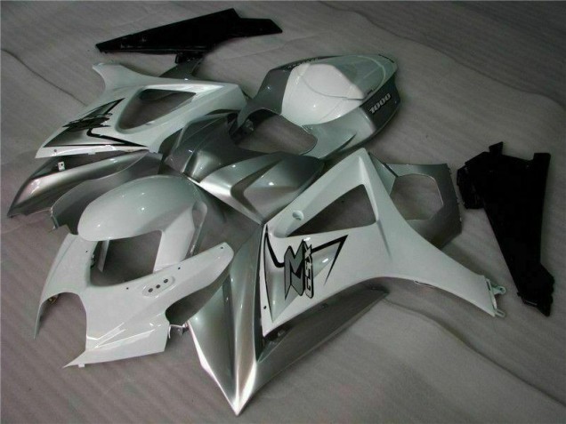 2007-2008 Silver White Suzuki GSXR 1000 K7 Motorbike Fairing UK 2007-2008 Silver White Suzuki GSXR 1000 K7 Motorbike Fairing UK