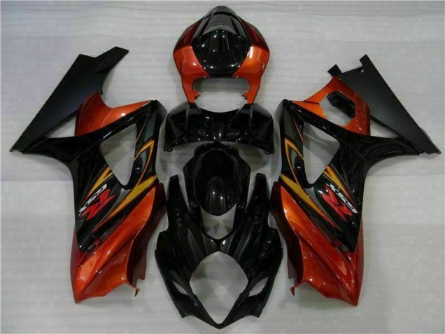 2007-2008 Black Suzuki GSXR 1000 K7 Motorcycle Fairing Kit UK 2007-2008 Black Suzuki GSXR 1000 K7 Motorcycle Fairing Kit UK