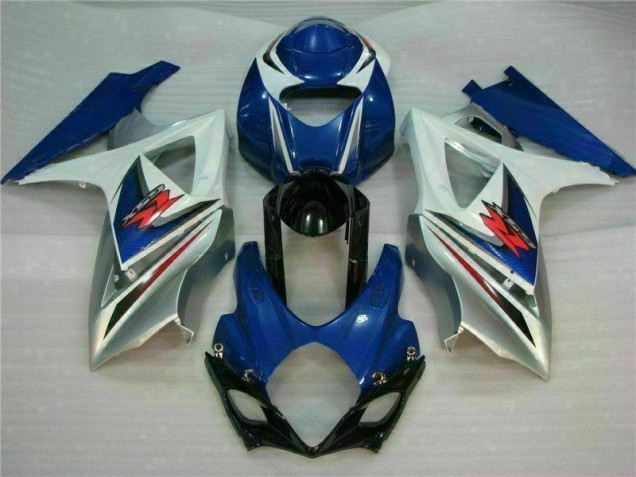 2007-2008 Blue White Suzuki GSXR 1000 K7 Bike Fairings UK 2007-2008 Blue White Suzuki GSXR 1000 K7 Bike Fairings UK