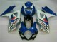 2007-2008 Blue White Suzuki GSXR 1000 K7 Bike Fairings UK 2007-2008 Blue White Suzuki GSXR 1000 K7 Bike Fairings UK