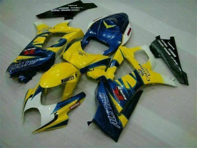 2007-2008 Yellow Suzuki GSXR 1000 K7 Motorbike Fairing Kits UK 2007-2008 Yellow Suzuki GSXR 1000 K7 Motorbike Fairing Kits UK