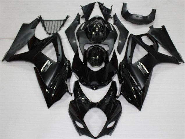 2007-2008 Black Suzuki GSXR 1000 K7 Motorcycle Replacement Fairings UK 2007-2008 Black Suzuki GSXR 1000 K7 Motorcycle Replacement Fairings UK
