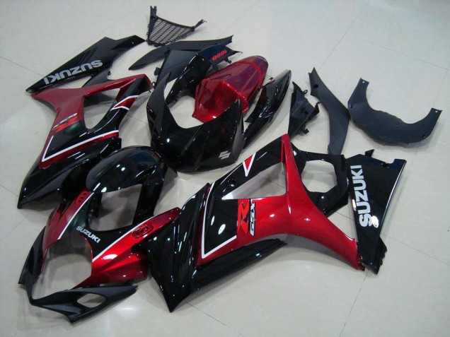 2007-2008 Red Black Suzuki GSXR 1000 K7 Moto Fairings UK 2007-2008 Red Black Suzuki GSXR 1000 K7 Moto Fairings UK