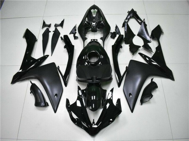 2007-2008 Glossy Matte Black Yamaha YZF R1 Motorcycle Bodywork UK 2007-2008 Glossy Matte Black Yamaha YZF R1 Motorcycle Bodywork UK