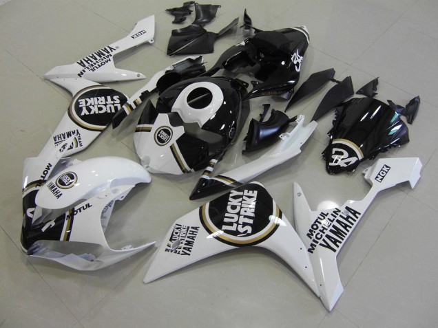 2007-2008 Black Lucky Strike Yamaha YZF R1 Moto Fairings UK 2007-2008 Black Lucky Strike Yamaha YZF R1 Moto Fairings UK