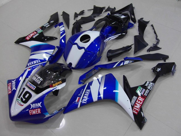 2007-2008 White Blue Yamaha YZF R1 Moto Fairings UK 2007-2008 White Blue Yamaha YZF R1 Moto Fairings UK