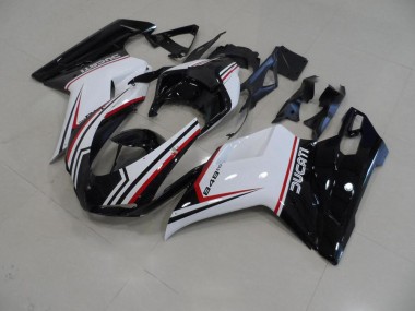 2007-2014 Black Tricolor Ducati 848 1098 1198 Replacement Fairings UK
