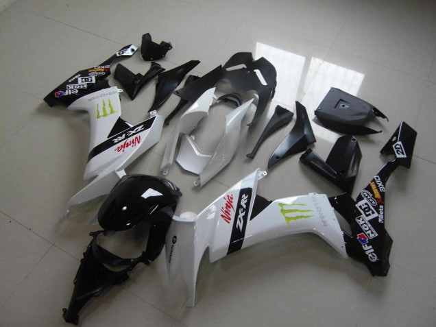2008-2010 White Monster Kawasaki ZX10R Bike Fairings UK 2008-2010 White Monster Kawasaki ZX10R Bike Fairings UK