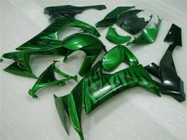 2008-2010 Green Flame Kawasaki ZX10R Bike Fairings UK 2008-2010 Green Flame Kawasaki ZX10R Bike Fairings UK