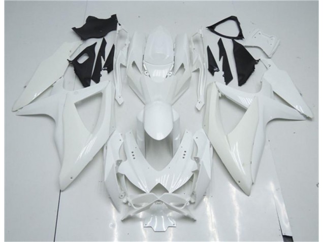 2008-2010 White Suzuki GSXR 600/750 Motorcyle Fairings UK 2008-2010 White Suzuki GSXR 600/750 Motorcyle Fairings UK