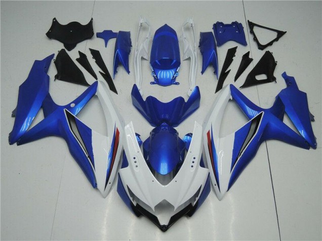2008-2010 White Blue Suzuki GSXR 600/750 Replacement Fairings UK 2008-2010 White Blue Suzuki GSXR 600/750 Replacement Fairings UK