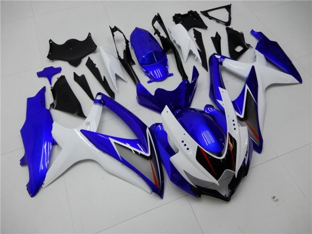 2008-2010 White Blue Suzuki GSXR 600/750 Motorbike Fairings UK