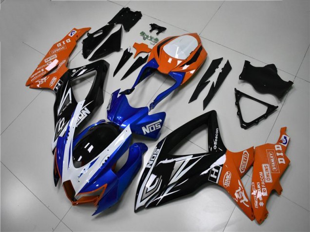 2008-2010 Blue Orange Suzuki GSXR 600/750 Motorcycle Fairings Kit UK 2008-2010 Blue Orange Suzuki GSXR 600/750 Motorcycle Fairings Kit UK