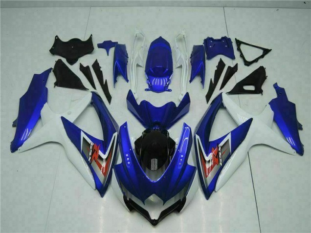 2008-2010 Blue White Suzuki GSXR 600/750 Motorcycle Fairings UK 2008-2010 Blue White Suzuki GSXR 600/750 Motorcycle Fairings UK