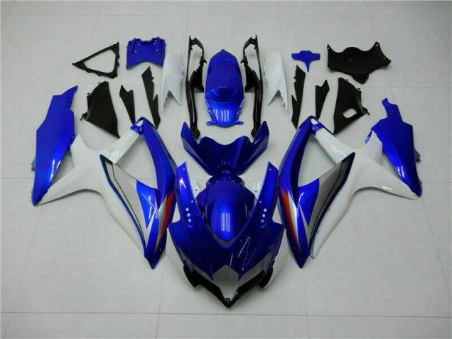 2008-2010 Blue White Suzuki GSXR 600/750 Motorcycle Fairing Kit UK 2008-2010 Blue White Suzuki GSXR 600/750 Motorcycle Fairing Kit UK