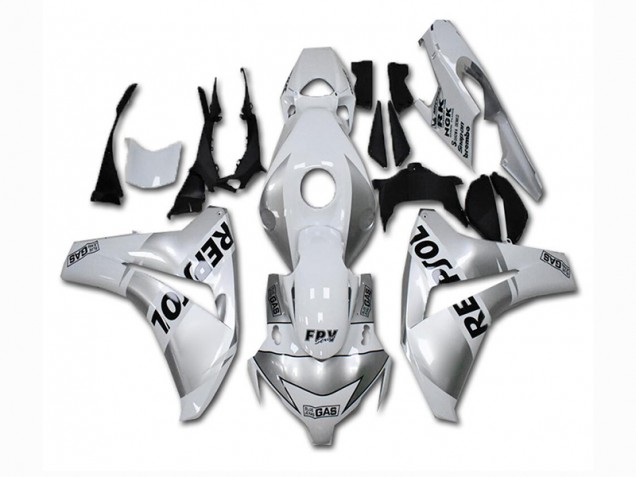 2008-2011 Silver White Repsol Honda CBR1000RR Bike Fairing UK 2008-2011 Silver White Repsol Honda CBR1000RR Bike Fairing UK