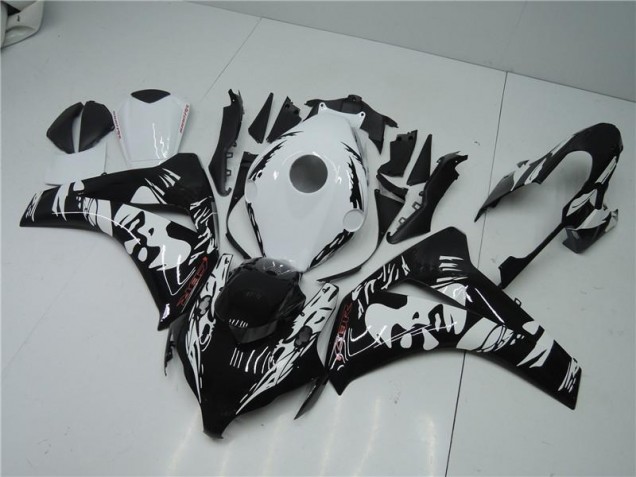 2008-2011 Black White Honda CBR1000RR Motorbike Fairing UK 2008-2011 Black White Honda CBR1000RR Motorbike Fairing UK