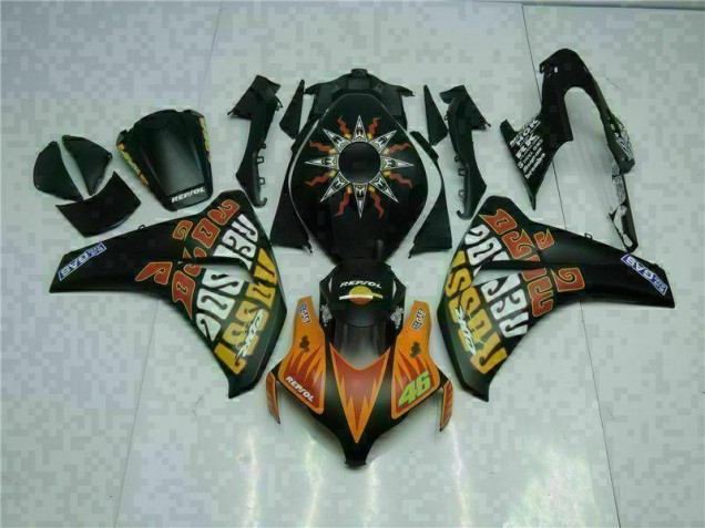 2008-2011 Orange Black Honda CBR1000RR Motorcyle Fairings UK 2008-2011 Orange Black Honda CBR1000RR Motorcyle Fairings UK