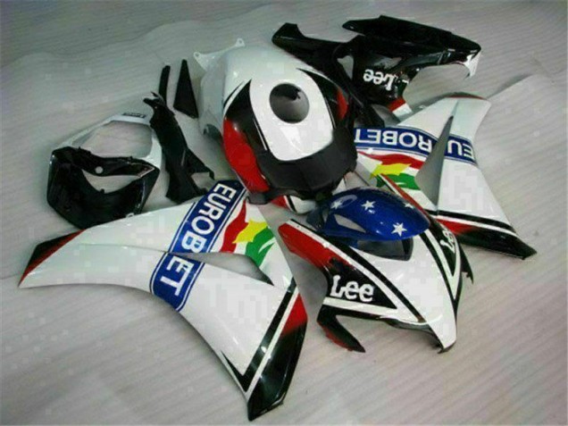 2008-2011 White Blue Red Eurobet Lee Honda CBR1000RR Motorcycle Fairing Kit UK 2008-2011 White Blue Red Eurobet Lee Honda CBR1000RR Motorcycle Fairing Kit UK