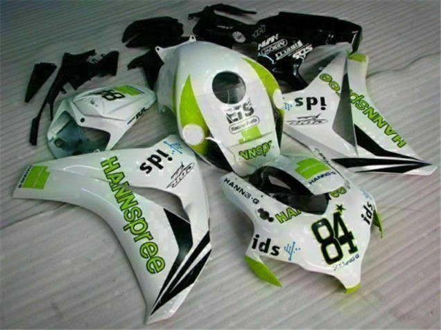 2008-2011 White Green Hannspree 84 Honda CBR1000RR Motorcycle Bodywork UK 2008-2011 White Green Hannspree 84 Honda CBR1000RR Motorcycle Bodywork UK
