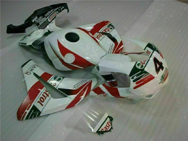 2008-2011 White Castrol 4 Honda CBR1000RR Motorcycle Fairing UK 2008-2011 White Castrol 4 Honda CBR1000RR Motorcycle Fairing UK