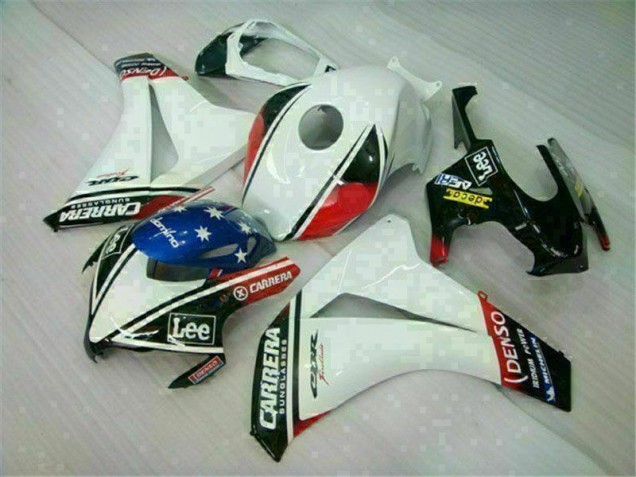 2008-2011 White Honda CBR1000RR Motorcycle Fairings & Plastics UK 2008-2011 White Honda CBR1000RR Motorcycle Fairings & Plastics UK