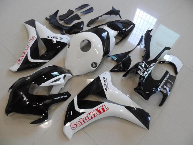 2008-2011 Black White Satuhati Honda CBR1000RR Motorcycle Fairings Kits UK 2008-2011 Black White Satuhati Honda CBR1000RR Motorcycle Fairings Kits UK