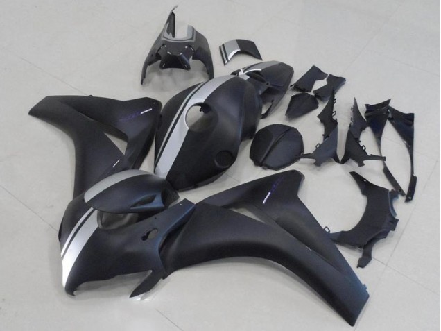 2008-2011 Matte Black and Silver Honda CBR1000RR Motorbike Fairing UK