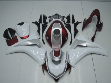 2008-2011 Red White and Silver Honda CBR1000RR Bike Fairing UK
