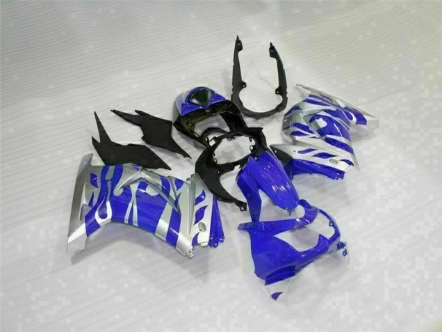 2008-2012 Black Blue Kawasaki EX250 Replacement Fairings UK 2008-2012 Black Blue Kawasaki EX250 Replacement Fairings UK