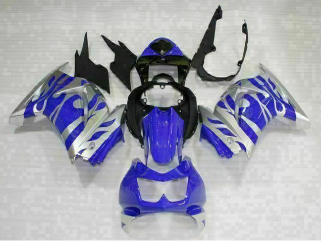 2008-2012 Black Blue Kawasaki EX250 Replacement Fairings UK 2008-2012 Black Blue Kawasaki EX250 Replacement Fairings UK
