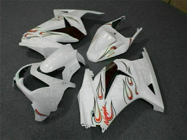 2008-2012 White Red Kawasaki EX250 Motorcylce Fairings UK 2008-2012 White Red Kawasaki EX250 Motorcylce Fairings UK