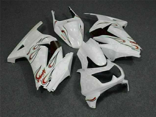 2008-2012 White Red Kawasaki EX250 Motorcylce Fairings UK 2008-2012 White Red Kawasaki EX250 Motorcylce Fairings UK