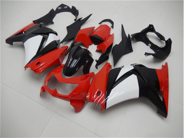 2008-2012 Red Black White Kawasaki EX250 Motorcycle Fairings UK 2008-2012 Red Black White Kawasaki EX250 Motorcycle Fairings UK