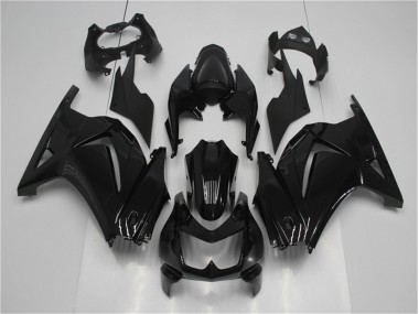 2008-2012 Glossy Black Kawasaki EX250 Motorcycle Fairing Kits UK