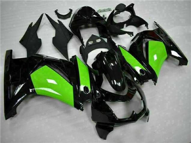 2008-2012 Black Green Kawasaki EX250 Motorbike Fairings UK 2008-2012 Black Green Kawasaki EX250 Motorbike Fairings UK