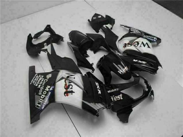 2008-2012 Black West Kawasaki EX250 Motorcycle Fairings Kits UK 2008-2012 Black West Kawasaki EX250 Motorcycle Fairings Kits UK